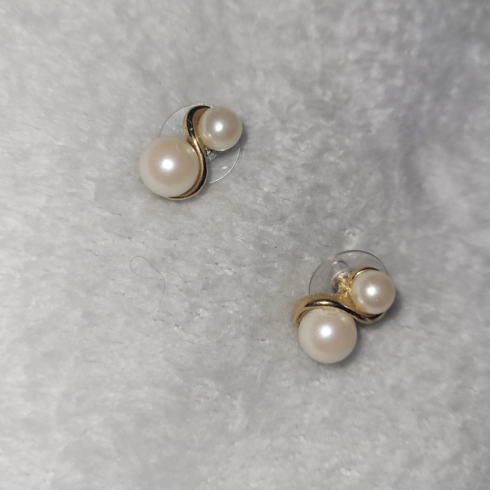 Anne Klein Pearl Earrings